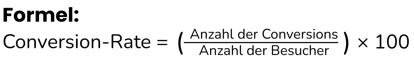 conversion rate formel